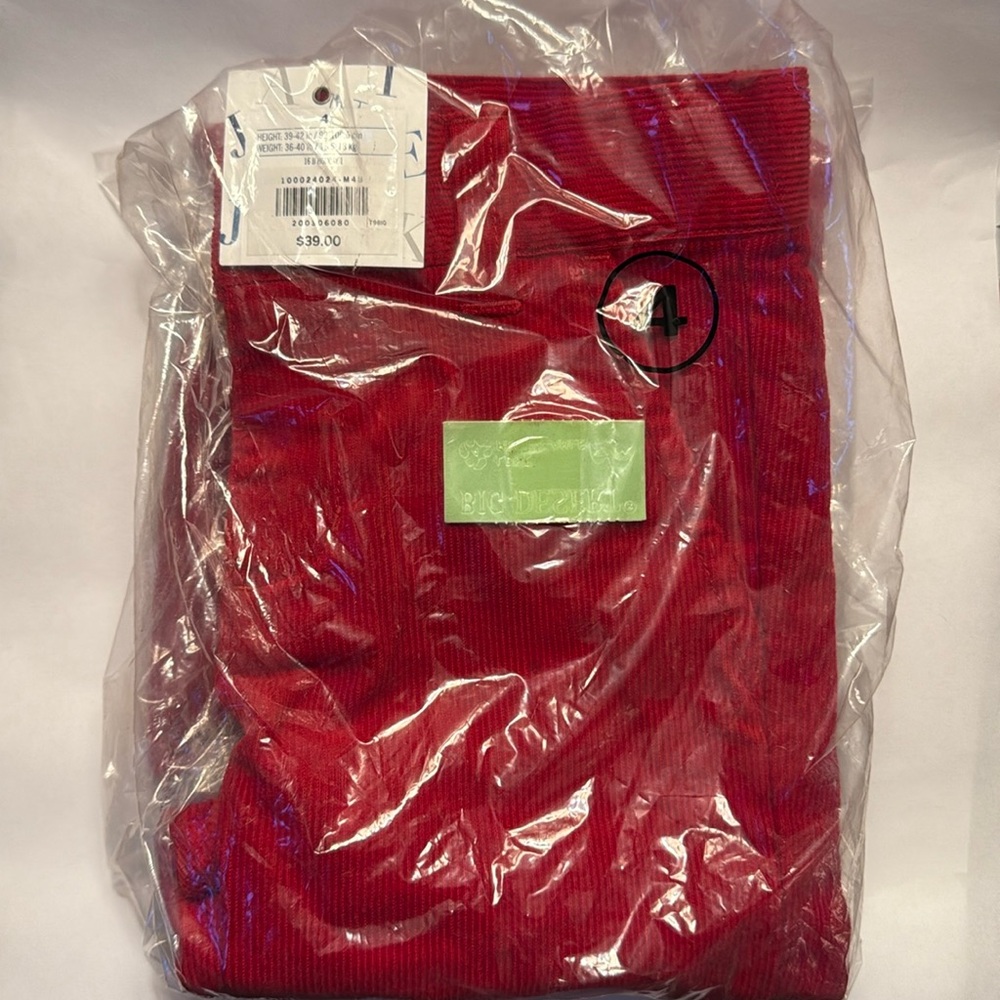 Janie and Jack 4T red corduroy pants NWT never been worn
